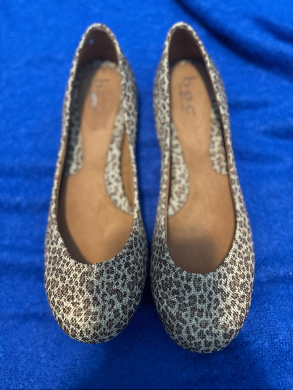 boc Leopard Print Ballet Flats in Brown and Cream
